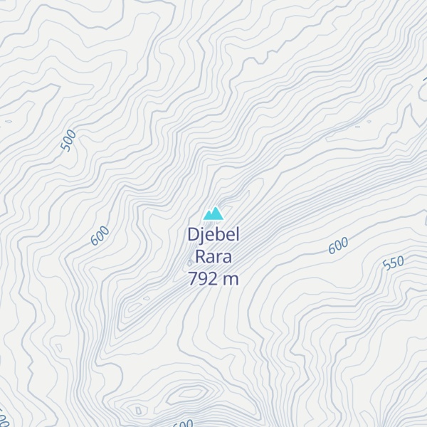 Map of Djebel Rara