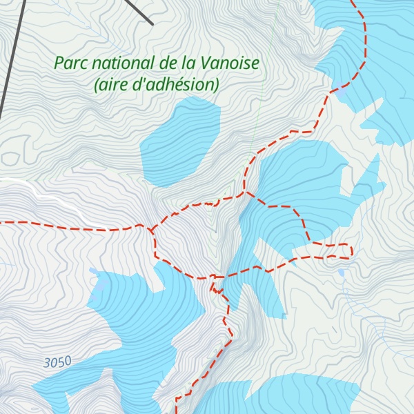 Map of Pointe de Thorens