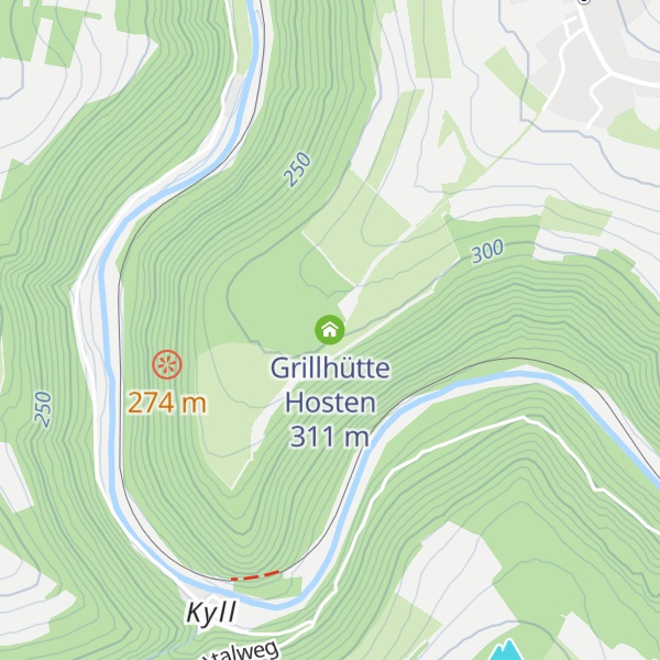 Map of Grillhütte Hosten