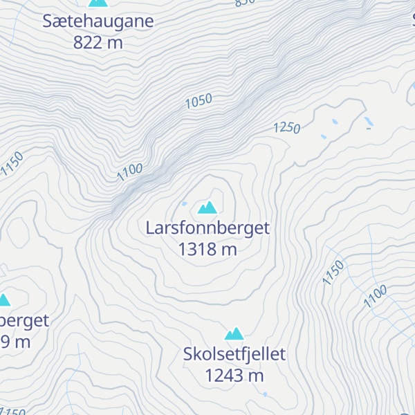 Map of Larsfonnberget