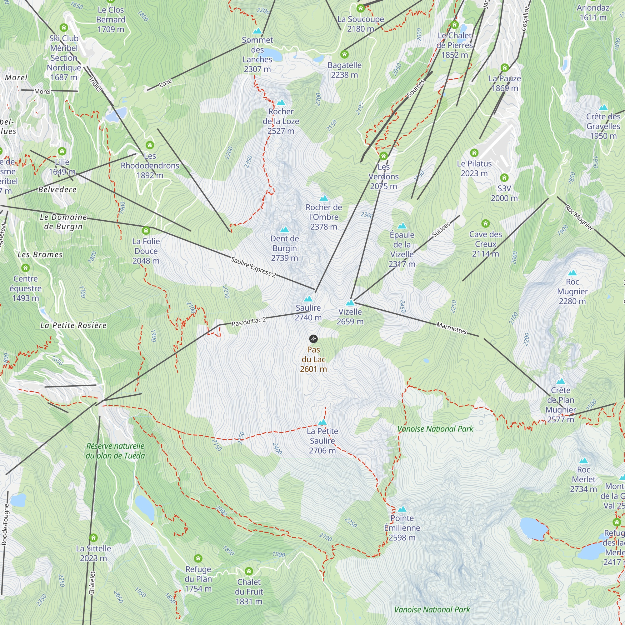 Les Pierres Plates map