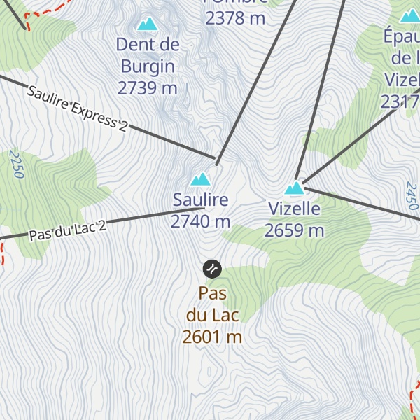 Map of Les Pierres Plates
