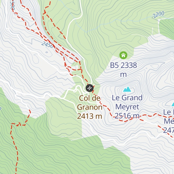 Map of Buvette du Granon