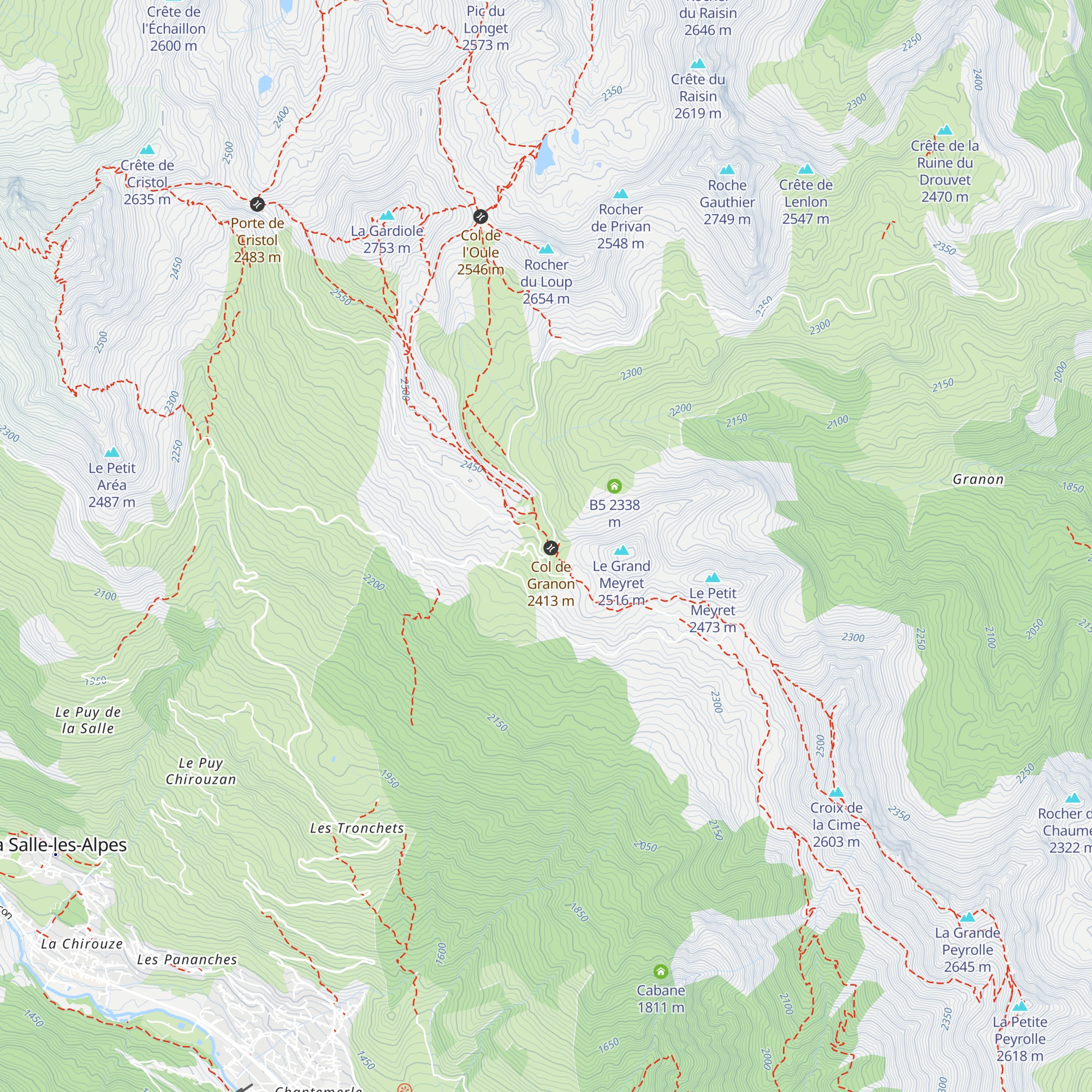 Buvette du Granon map