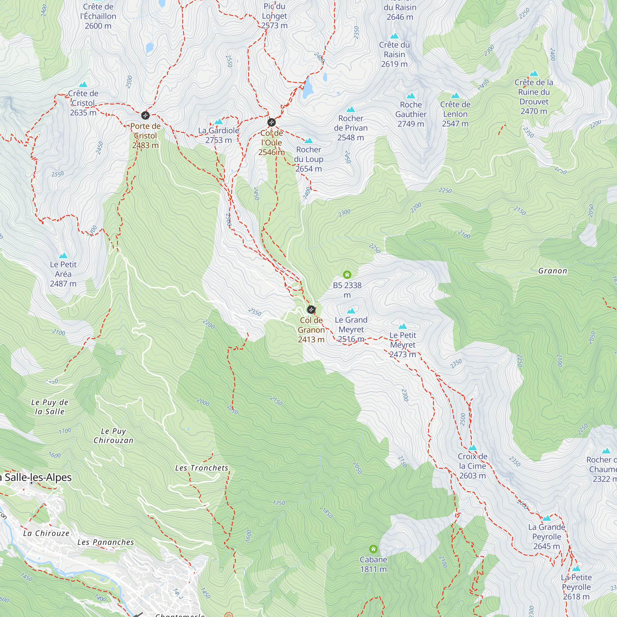 Buvette du Granon map
