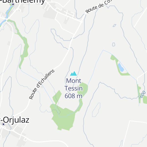 Map of Mont Tessin