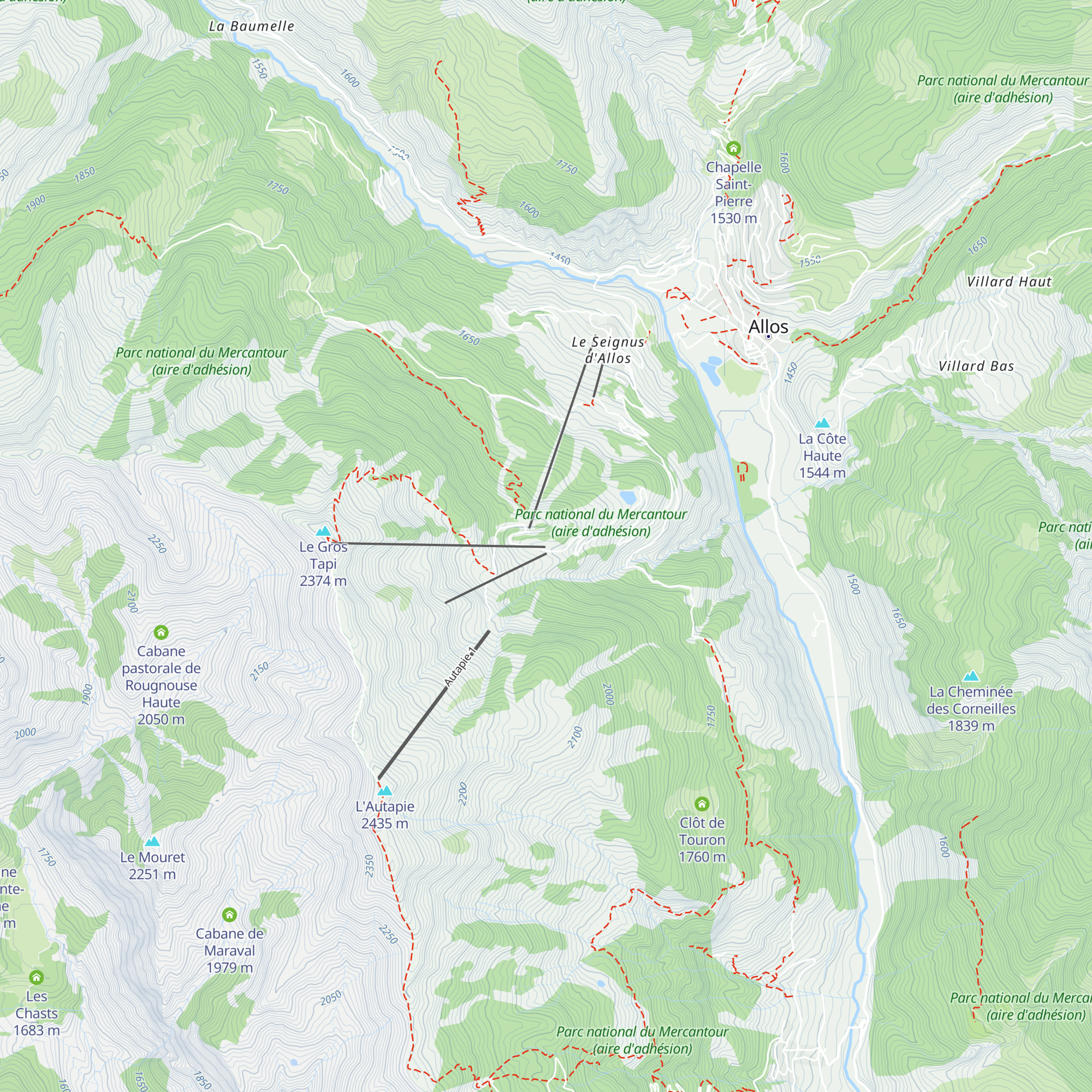 Restaurant l'Autapie map
