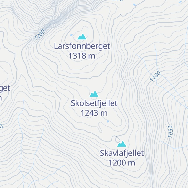 Map of Skolsetfjellet