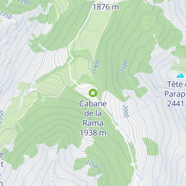 Map of Cabane de la Rama