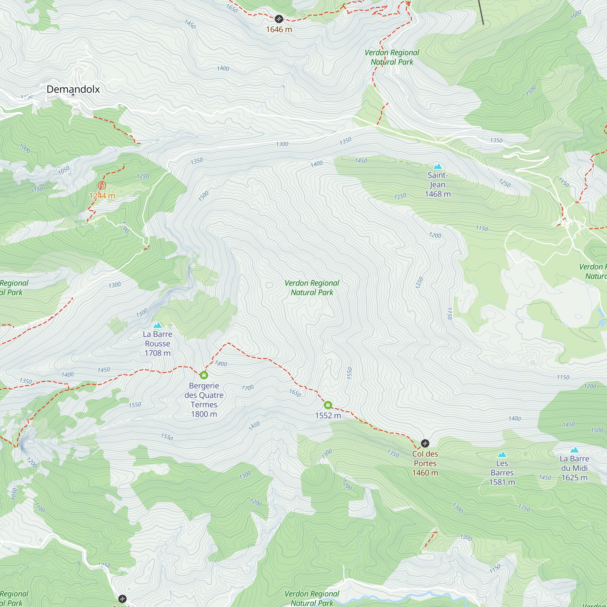 Cabane de La Guinchée map