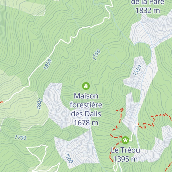 Map of Maison forestière des Dalis