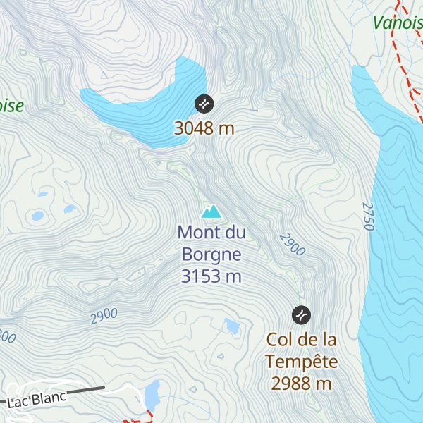 Map of Mont du Borgne