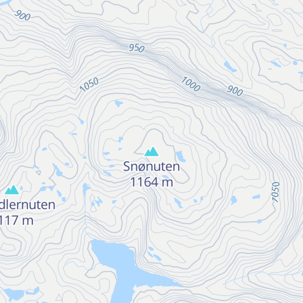 Map of Snønuten