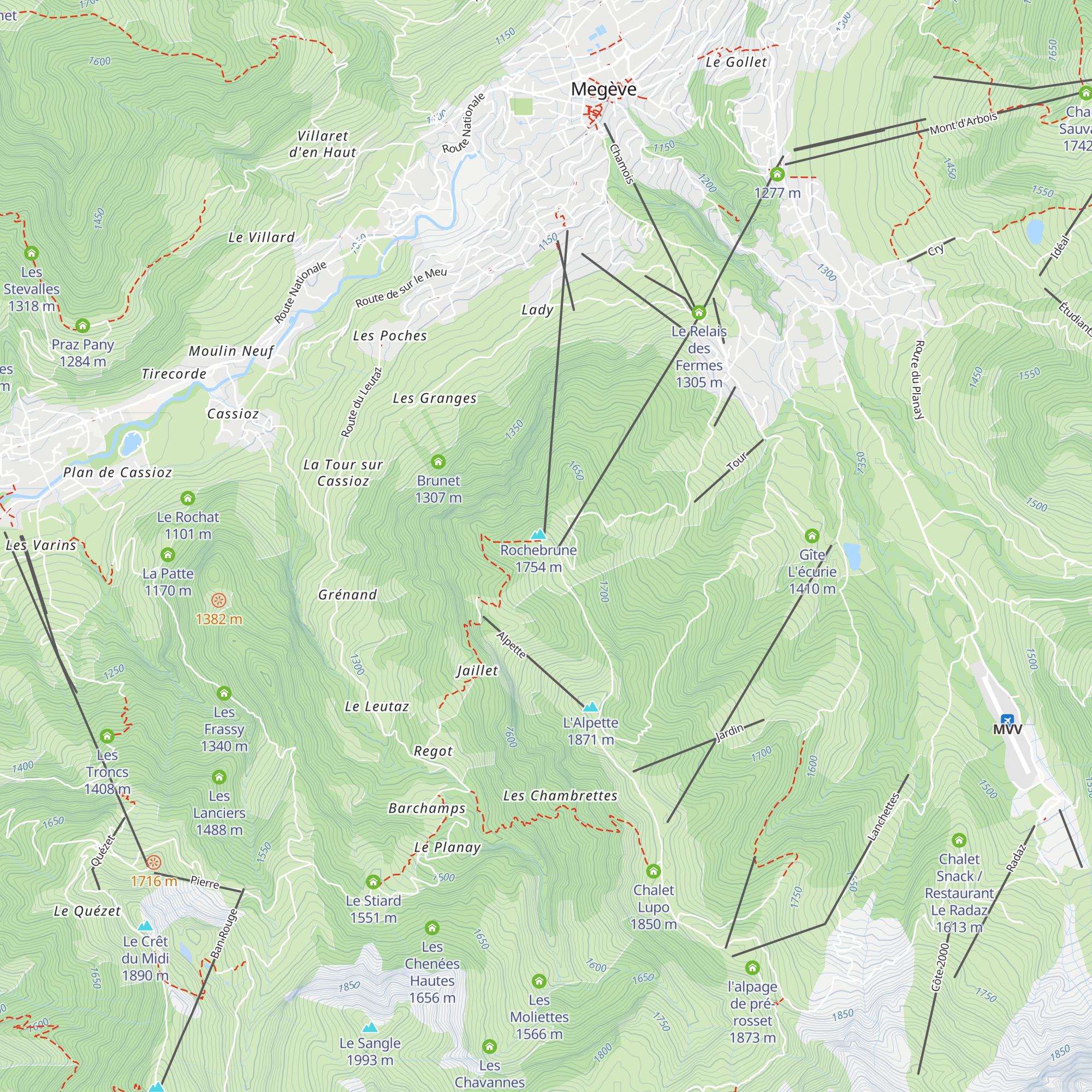 Super Megeve map