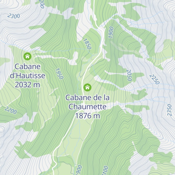 Map of Cabane de la Chaumette