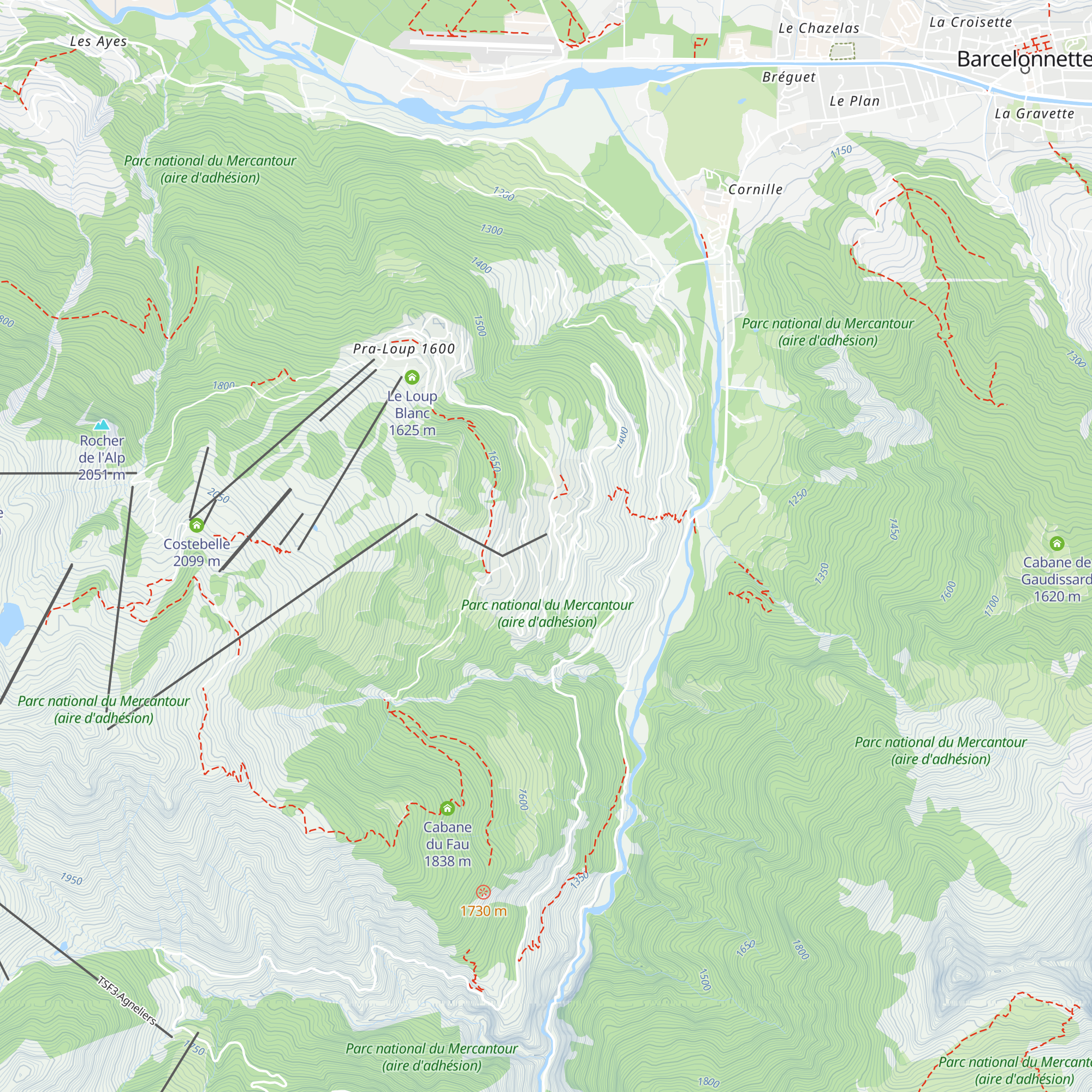 Café des Molanès map