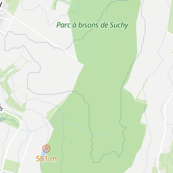 Map of Refuge de Suchy