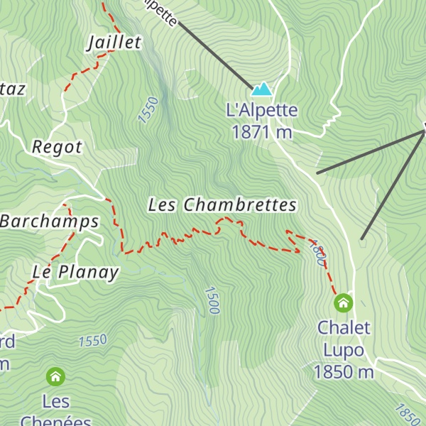 Map of Les Chambrettes