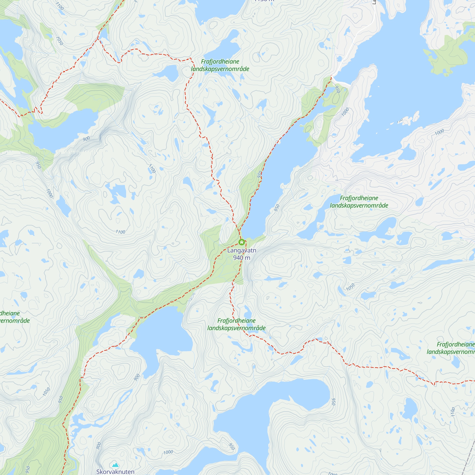 Langavatn map