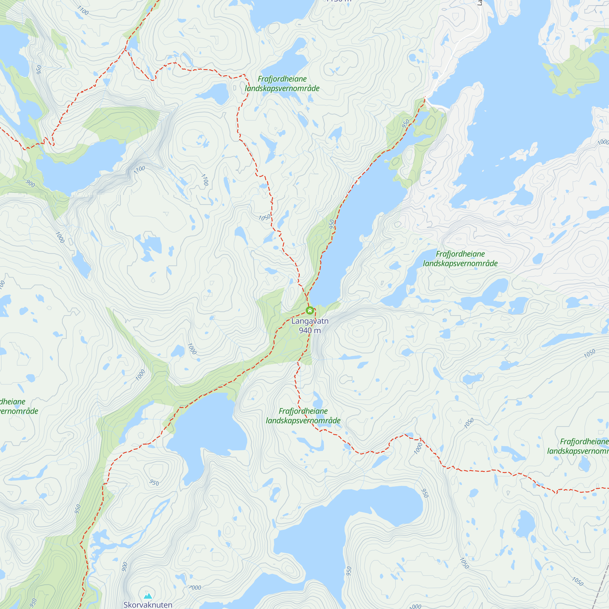 Langavatn map