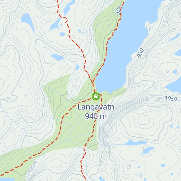 Map of Langavatn