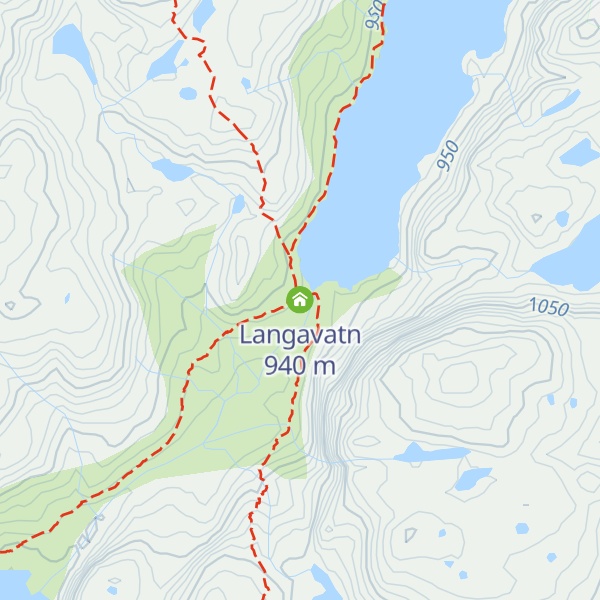 Map of Langavatn