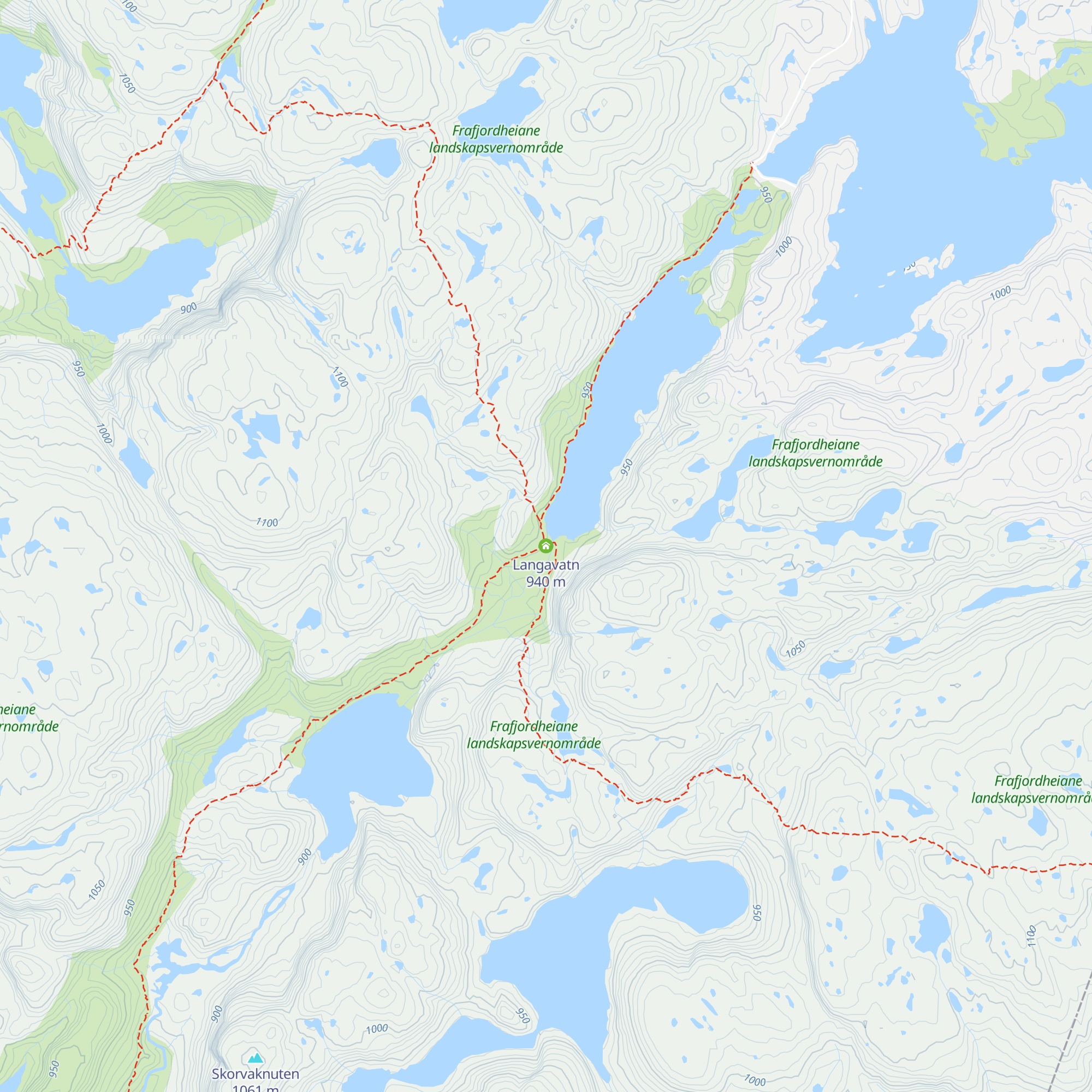 Langavatn map