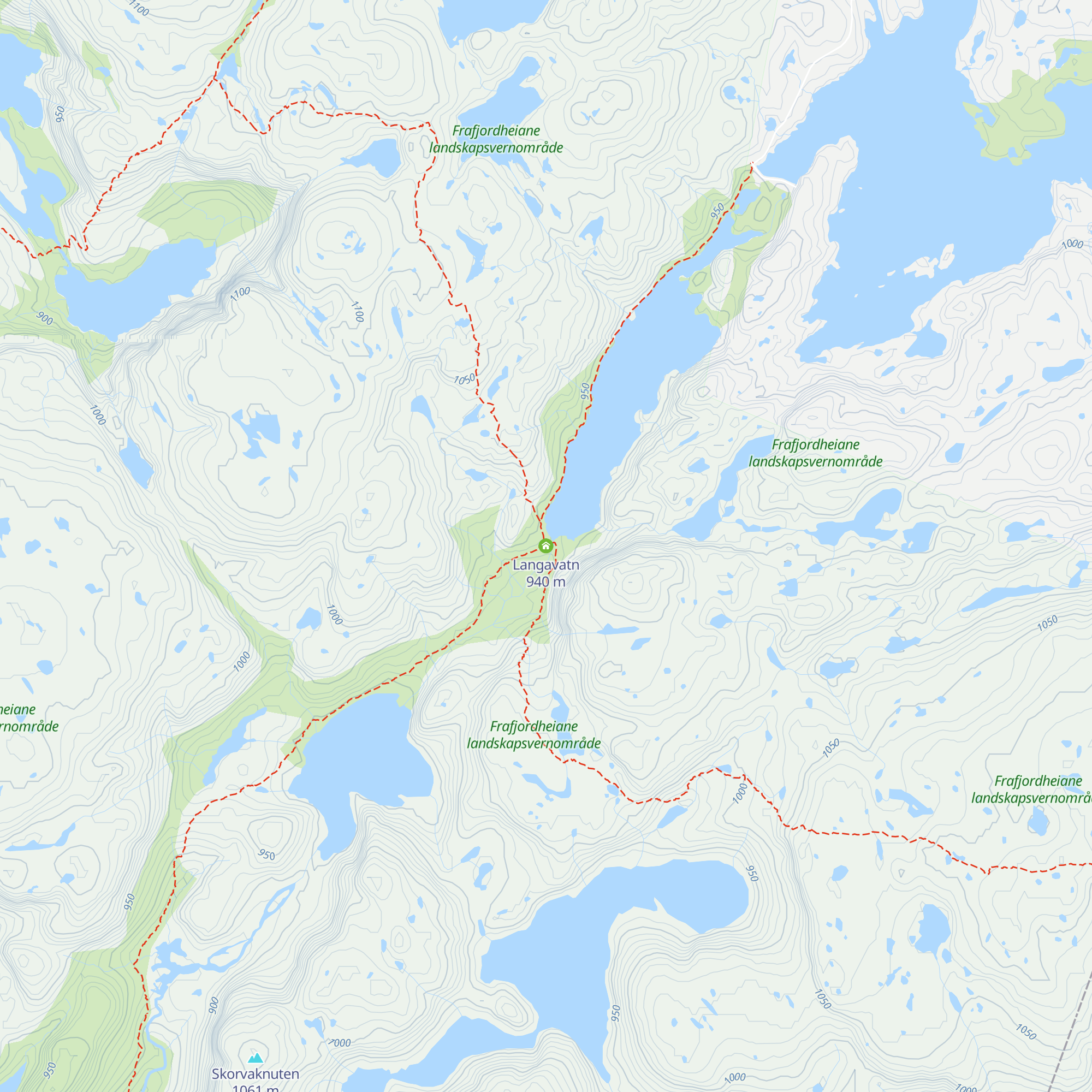 Langavatn map