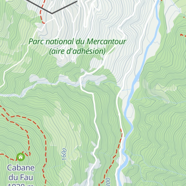 Map of Abri du Fau
