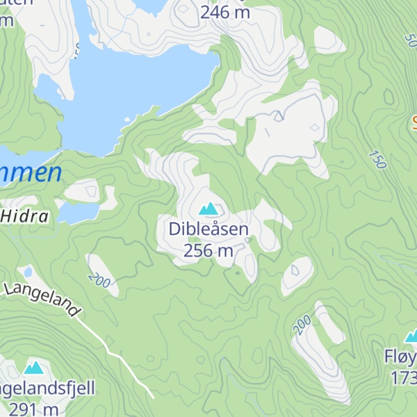 Map of Dibleåsen