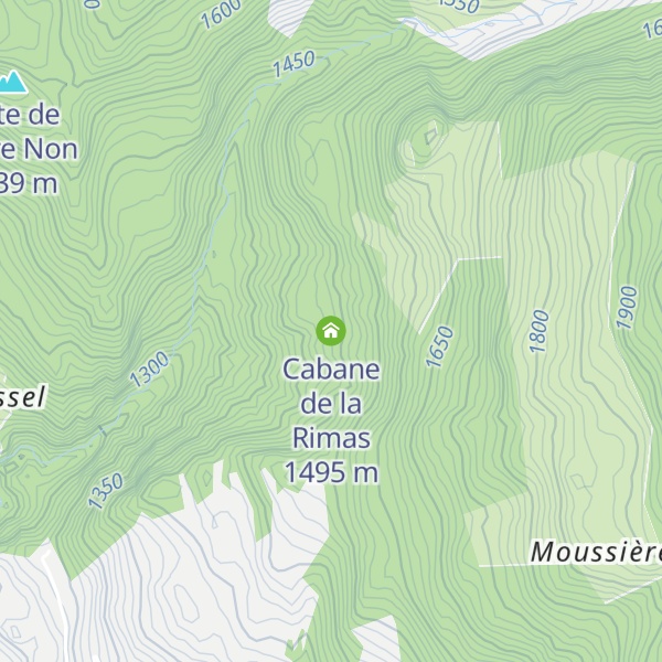Map of Cabane de la Rimas