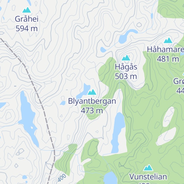 Map of Blyantbergan