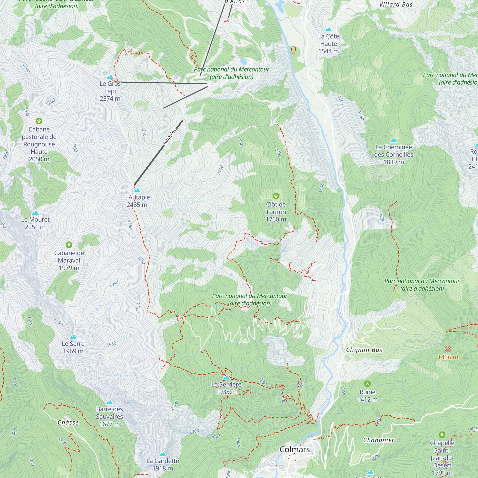 Cabane du Renard map