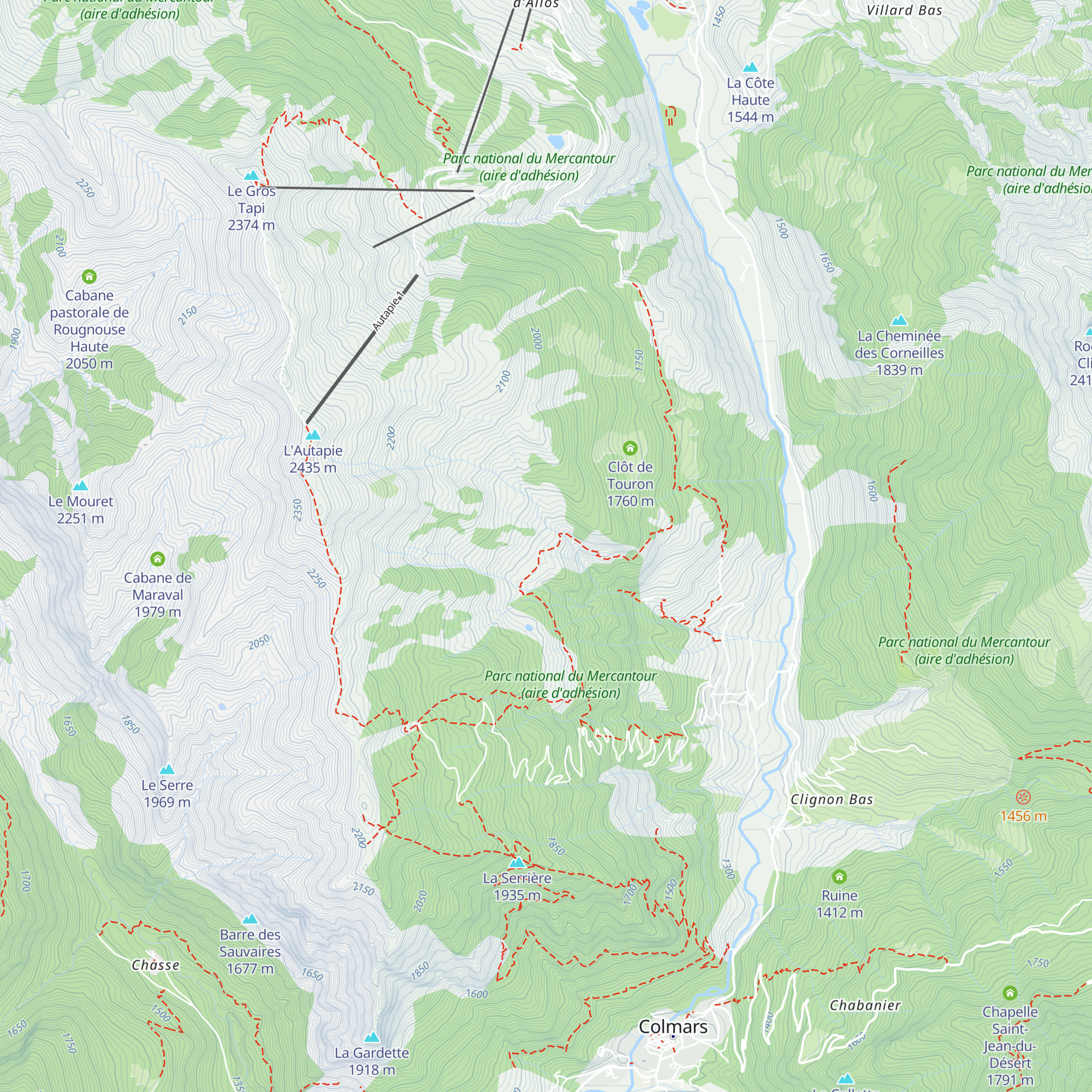 Cabane du Renard map