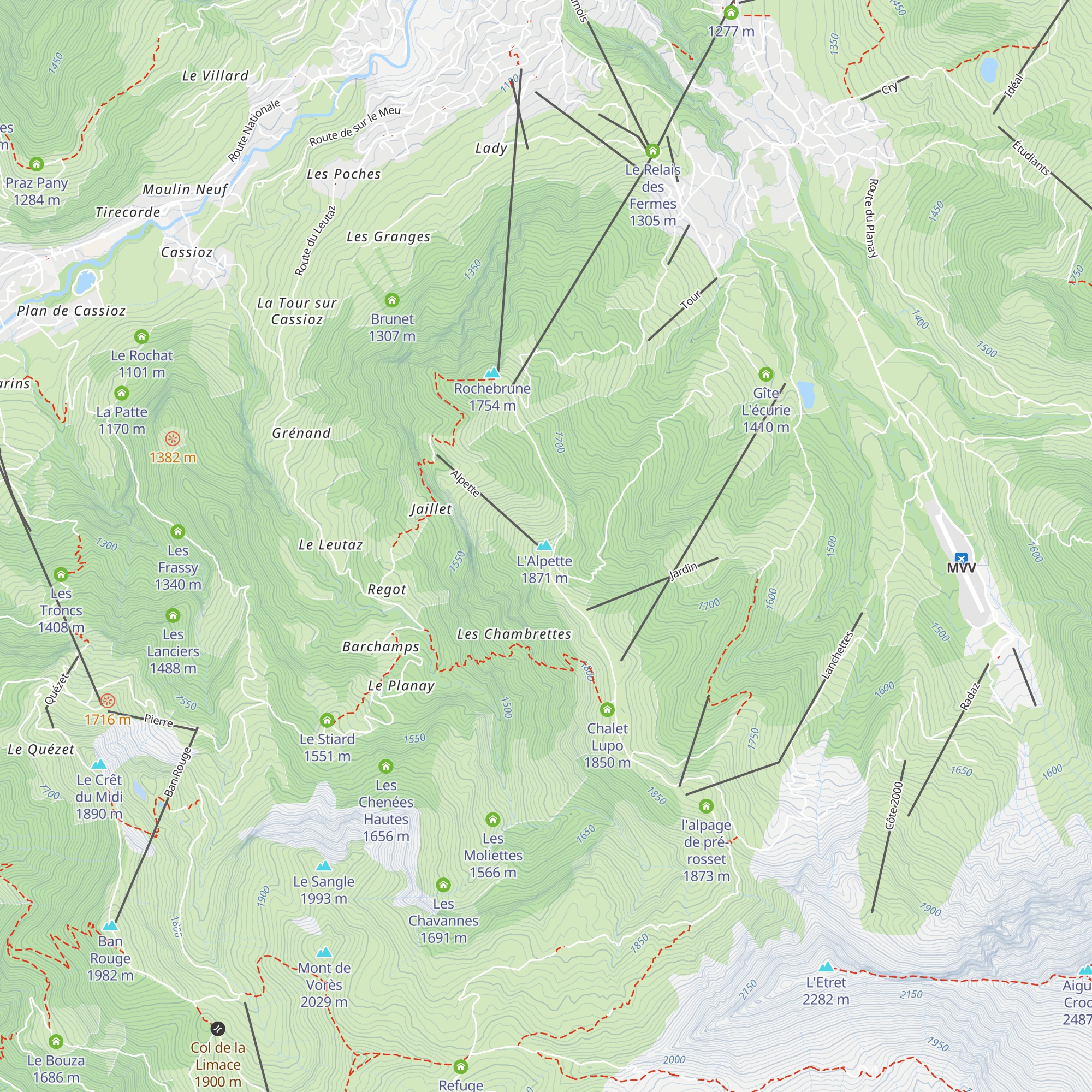 L'Alpette map