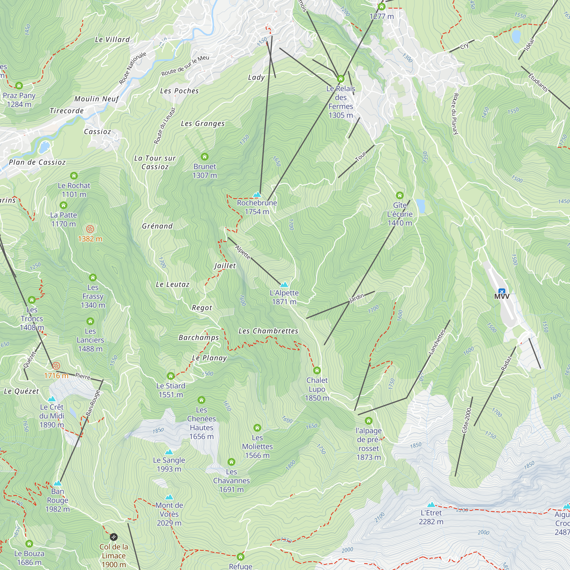 L'Alpette map
