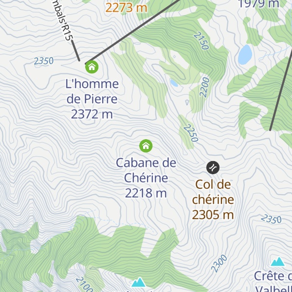 Map of Cabane de Chérine