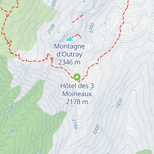 Map of Hôtel des 3 Moineaux