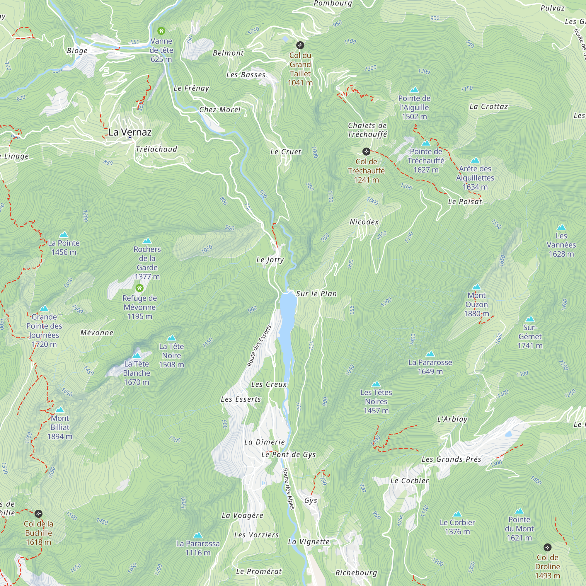 Prise d'eau du barrage du Jotty map