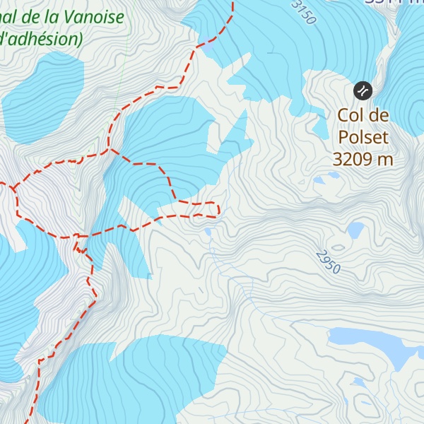 Map of Abri du glacier de Chavière