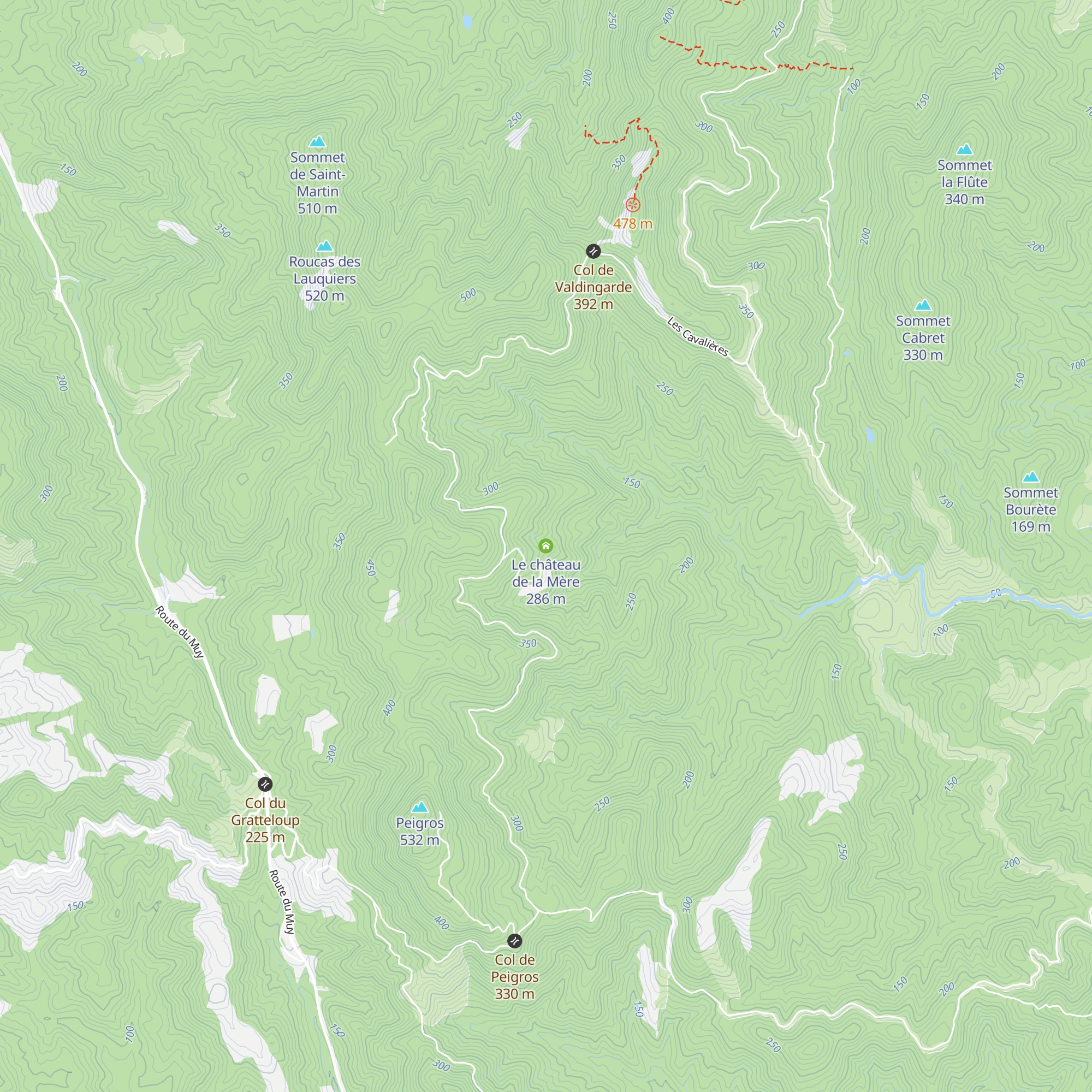 Le château de la Mère map