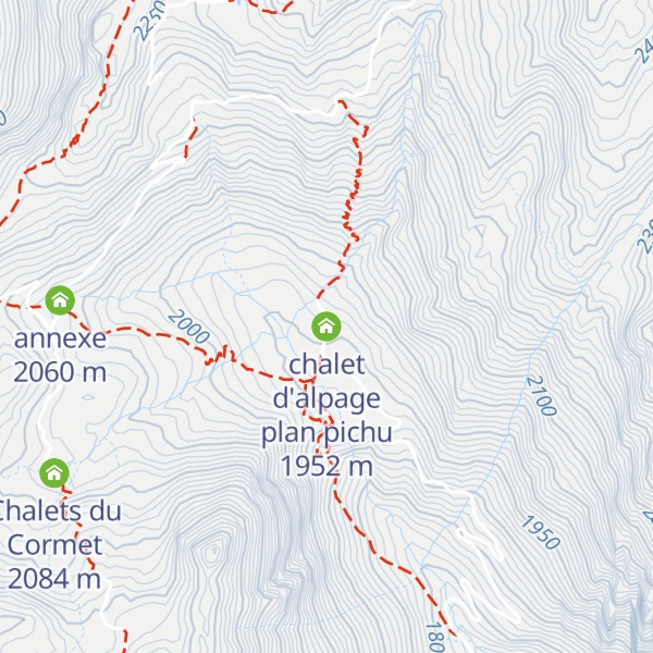 Map of chalet d'alpage plan pichu