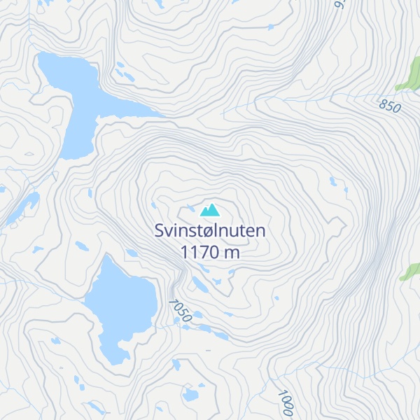 Map of Svinstølnuten