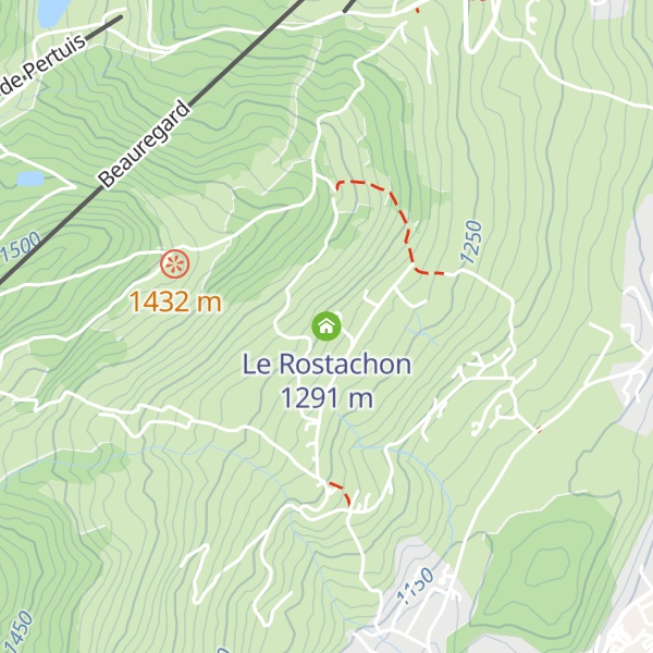 Map of Le Rostachon
