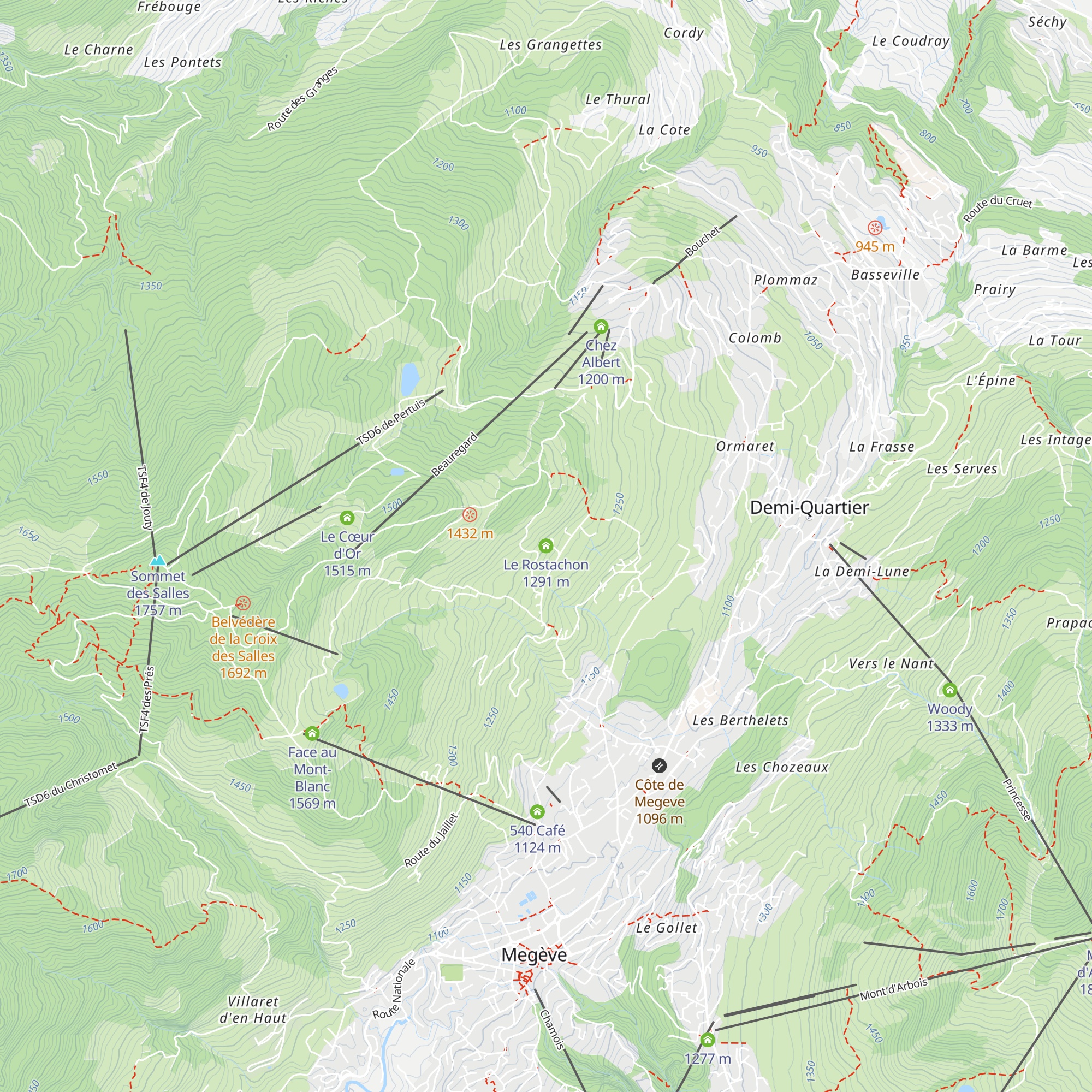 Le Rostachon map