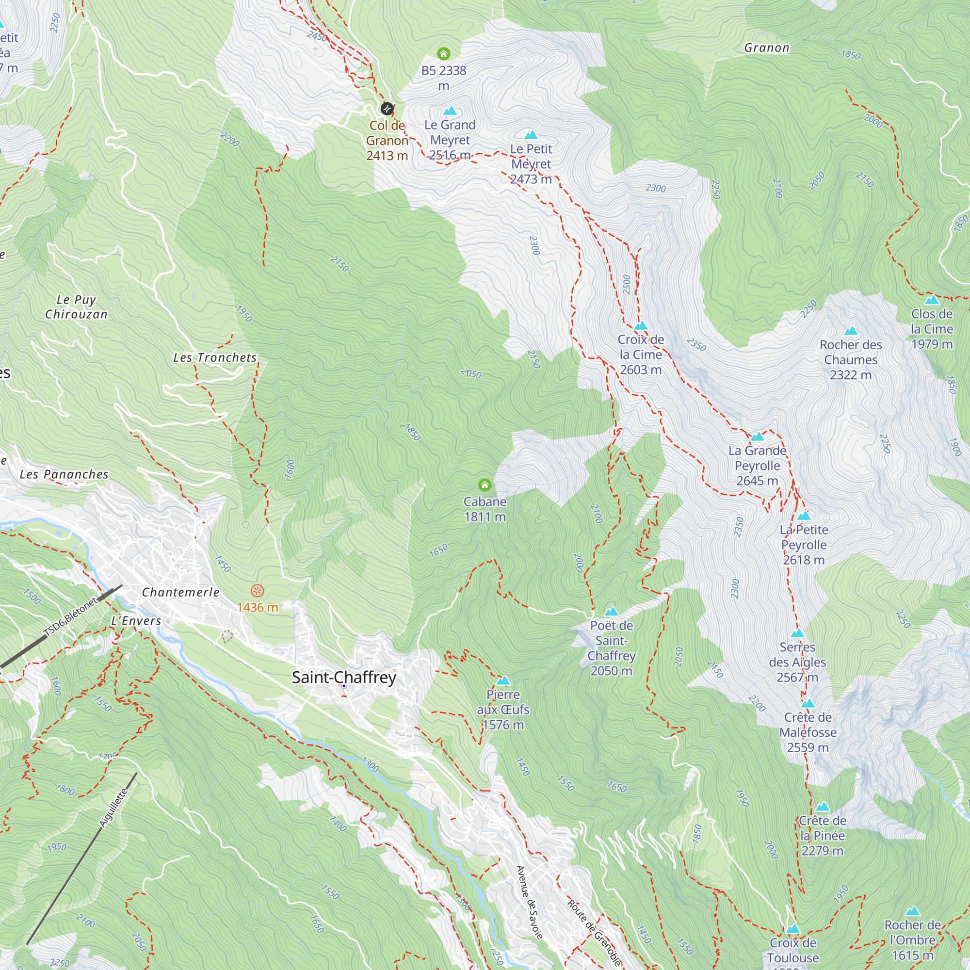 Cabane map