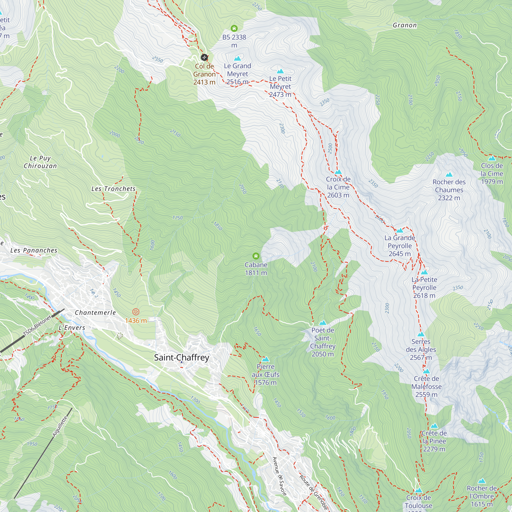 Cabane map