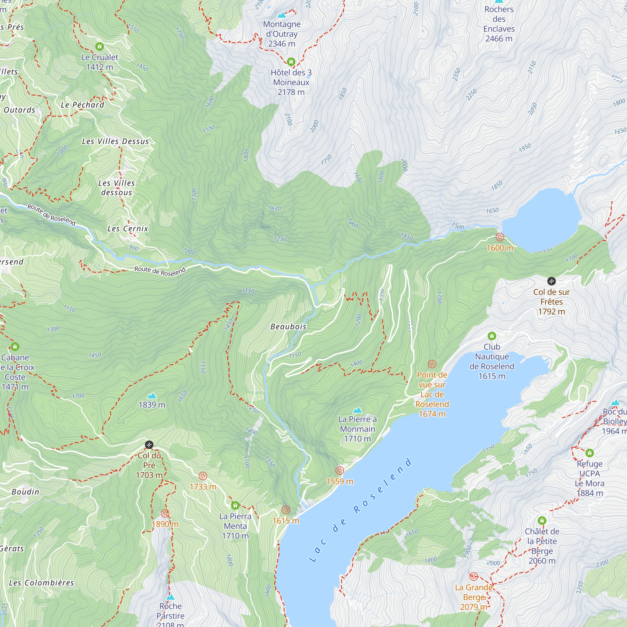 Prise d'eau map