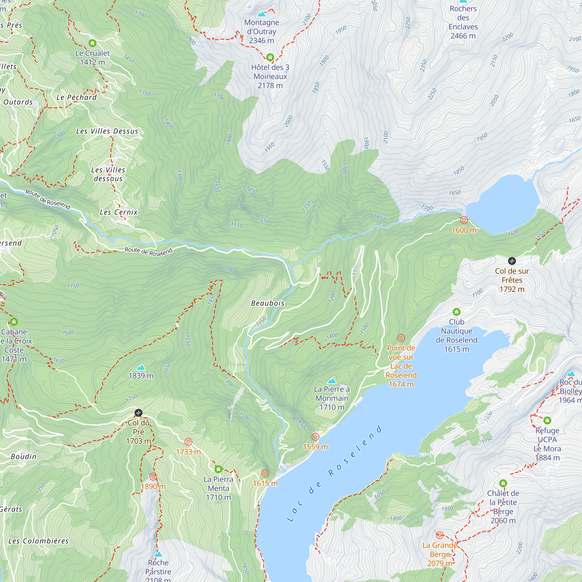 Prise d'eau map