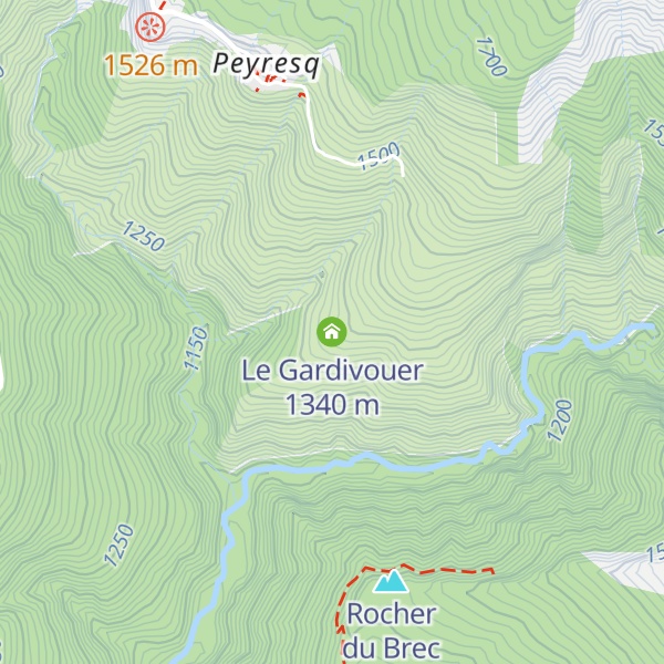 Map of Le Gardivouer